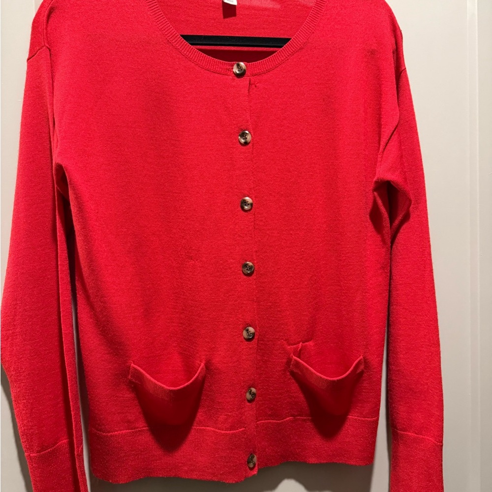 Halogen Vibrant Red Women's Cardigan
